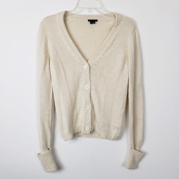 ** Sold**THEORY Alpaca Silk Blend Cardigan Sweater - Picture 6 of 8